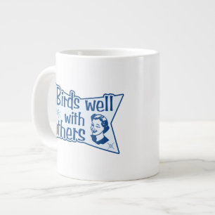 Caneca De Café Grande Aves Bem Com Outros