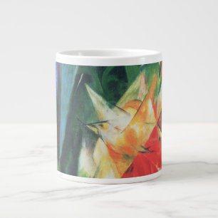 Caneca De Café Grande Aves (Vogel) por Franz Marc, Vintage Cubism Art