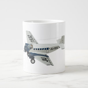 Caneca De Café Grande Avião retrógrado de animação