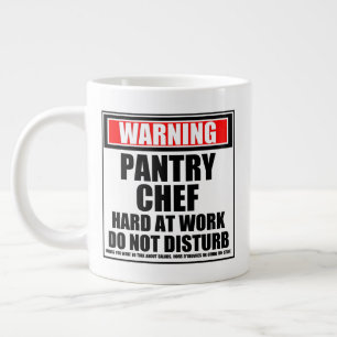Caneca De Café Grande Avisar Duro De Chef De Peste No Trabalho Não Inco