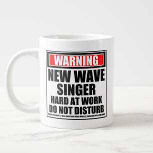 Caneca De Café Grande Aviso sobre o novo Duro de cantor de onda no traba