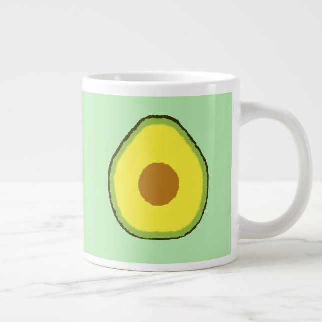 Caneca De Café Grande Avocado (Direita)