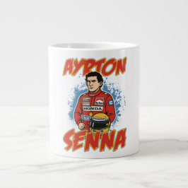 Caneca De Café Grande Ayrton Senna Formula