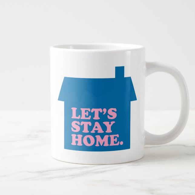 Caneca De Café Grande Azul para Vamos (Direita)