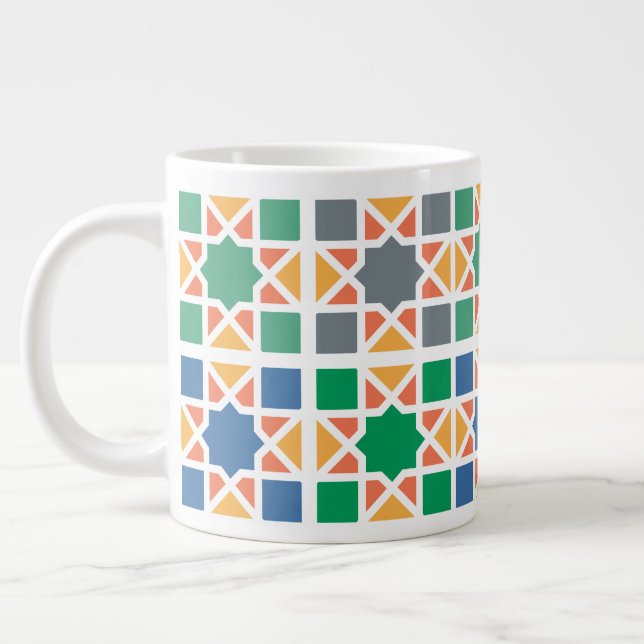 Caneca De Café Grande Azulejos Andaluzes 4 (Esquerda)