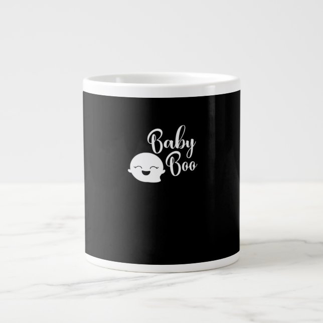 Caneca De Café Grande Baby Boo Halloween (Frente)