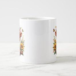 Caneca De Café Grande Baby Highland Cow Jumbo Mug