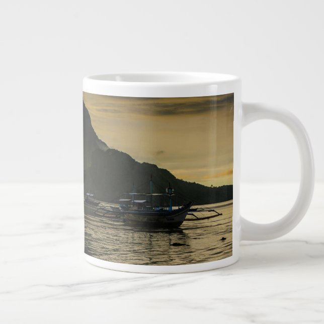 Caneca De Café Grande Balancim Ao Pôr do Sol (Direita)
