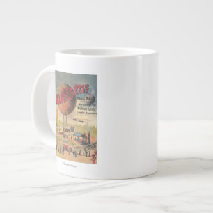 Caneca De Café Grande Balão de Cativeiro Dirige em um Poster de Exposi