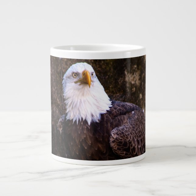 Caneca De Café Grande Bald Eagle (Frente)
