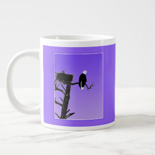 Caneca De Café Grande Bald Eagle em Sunset - Arte original sobre a vida 