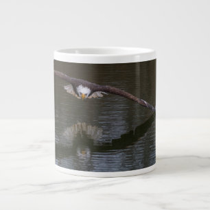 Caneca De Café Grande Bald Eagle em Voo