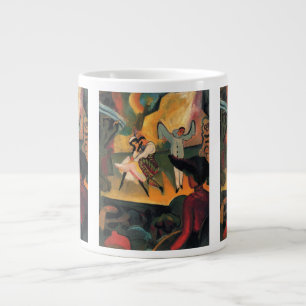Caneca De Café Grande Ballet Russes, Balé Russo por August Macke