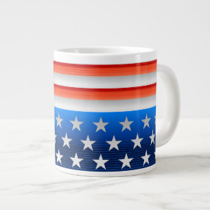 Caneca De Café Grande Bandeira Americana