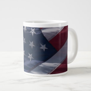 Caneca De Café Grande Bandeira americana.