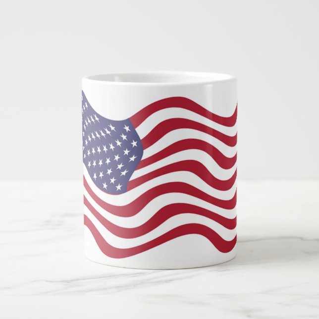 CANECA DE CAFÉ GRANDE BANDEIRA AMERICANA (Frente)
