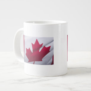 Caneca De Café Grande Bandeira Canadense.