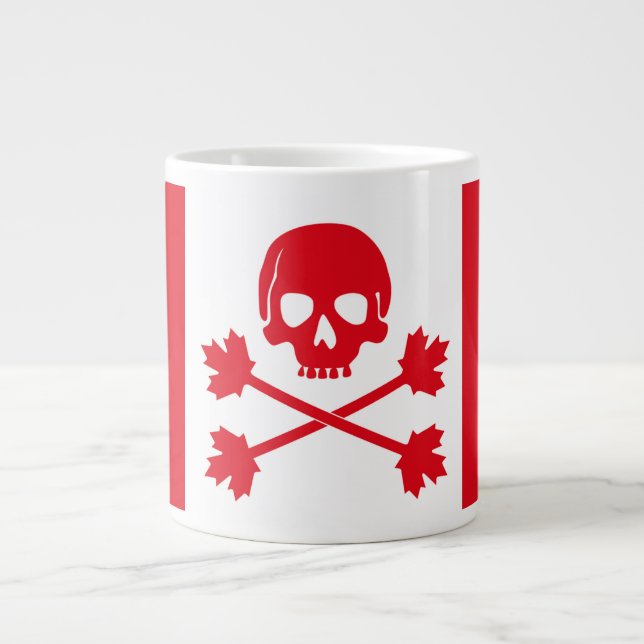 Caneca De Café Grande Bandeira Canadense Modificada Para Rad Techs (Frente)