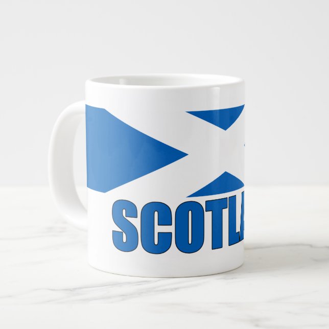 Caneca De Café Grande Bandeira da Escócia (Frente Esquerda)