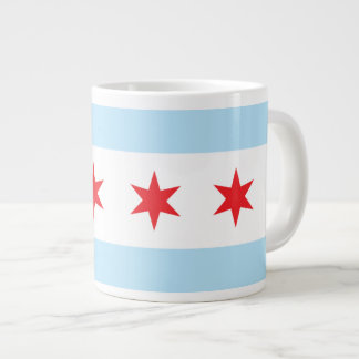 Caneca De Café Grande Bandeira de Chicago Jumbo Mug