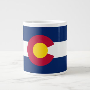Caneca De Café Grande Bandeira do Colorado