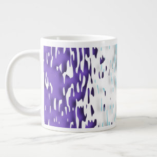 Caneca De Café Grande Bandeira do Orgulho Multissexual Funky Trippy Ripp