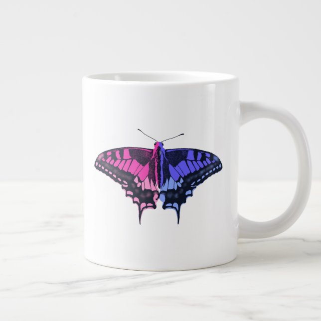 Caneca De Café Grande Bandeira do Orgulho Omnisexual (Direita)