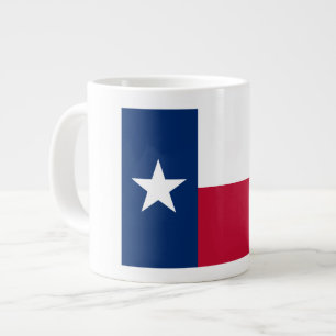 Caneca De Café Grande Bandeira do Texas: Longhorns, O Estado da Estrela 