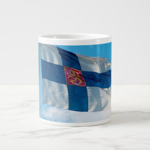 Caneca De Café Grande Bandeira finlandesa