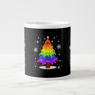 Caneca De Café Grande Bandeira LGBT Árvore de Natal Feliz Natal Gay LGBT
