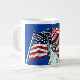 Caneca De Café Grande Bandeira Liberty Mug dos EUA