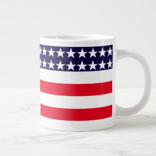 Caneca De Café Grande Bandeira Patriótica Jumbo Mug