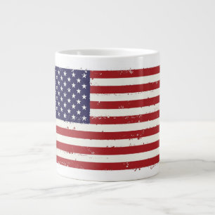 Caneca De Café Grande Bandeira Patriótica Jumbo Mug