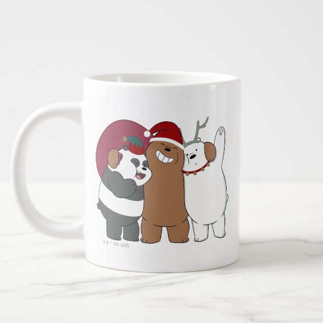 Caneca De Café Grande Bare Bears - Saudações de Época (Esquerda)