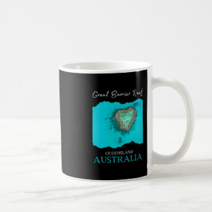 Caneca De Café Grande Barreira de Coral Queensland Austrália Souv