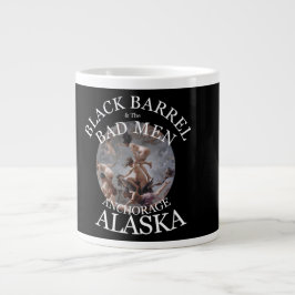 CANECA DE CAFÉ GRANDE BARREL PRETO & OS HOMENS MAUS ANCHORAGE ALASKA AK