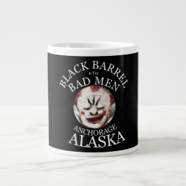 CANECA DE CAFÉ GRANDE BARREL PRETO & OS HOMENS MAUS ANCHORAGE ALASKA AK