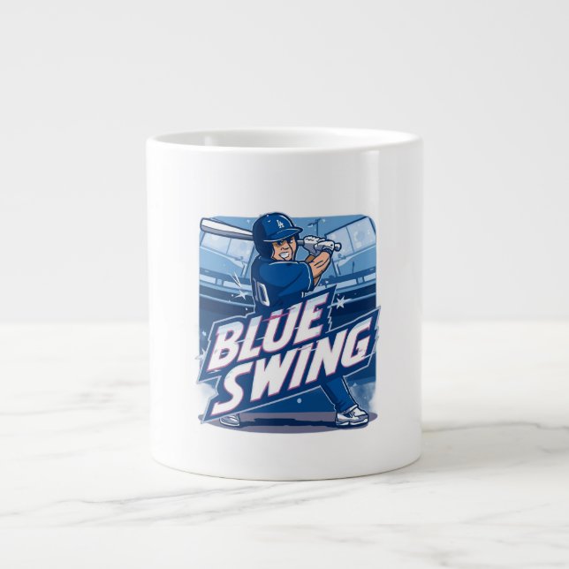 Caneca De Café Grande Baseball Playoff Championship Spirit Design (Frente)