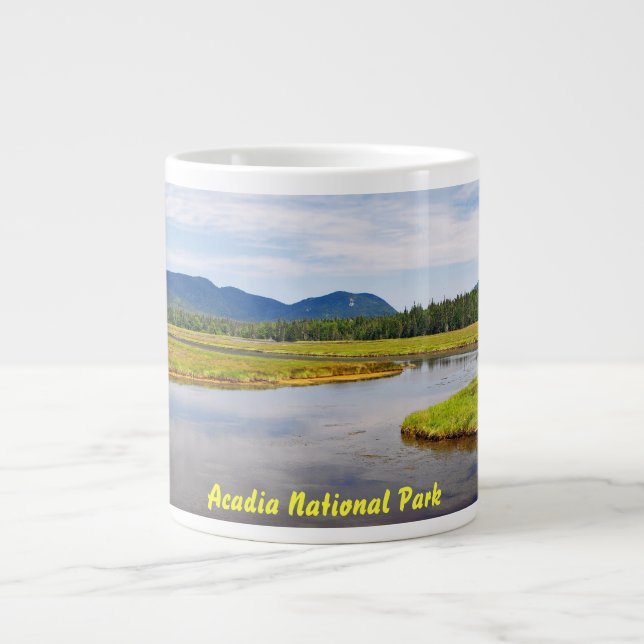 Caneca De Café Grande Bass Harbor Marsh Jumbo Mug (Frente)