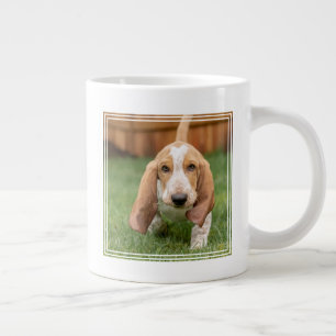 Caneca De Café Grande Basset Hyoung Puppy Walking