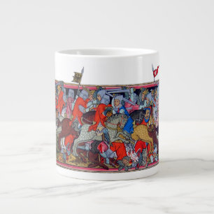 Caneca De Café Grande Batalha medieval