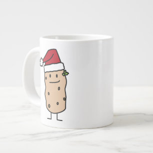 Caneca De Café Grande Batatas da batata que vestem o chapéu do papai