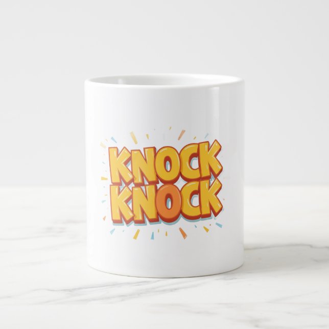 Caneca De Café Grande Bate, bate  (Frente)