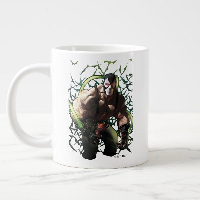 Caneca De Café Grande Batman Bane Bat Swarm Illustration (Esquerda)