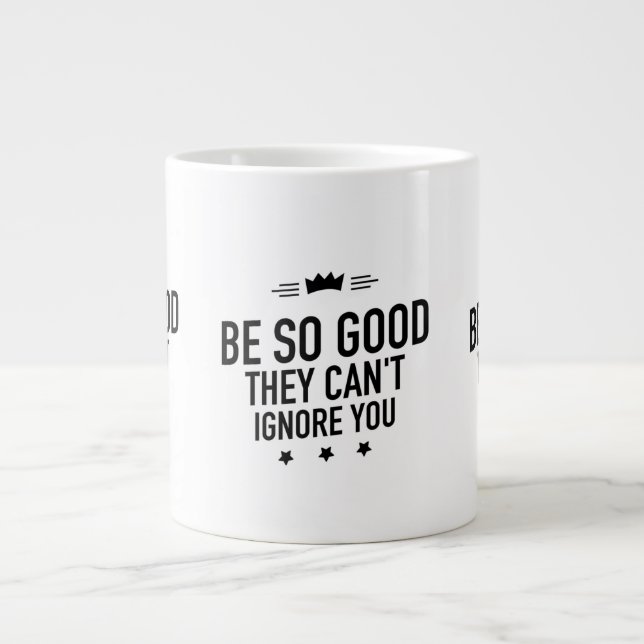 Caneca De Café Grande Be so good black (Frente)