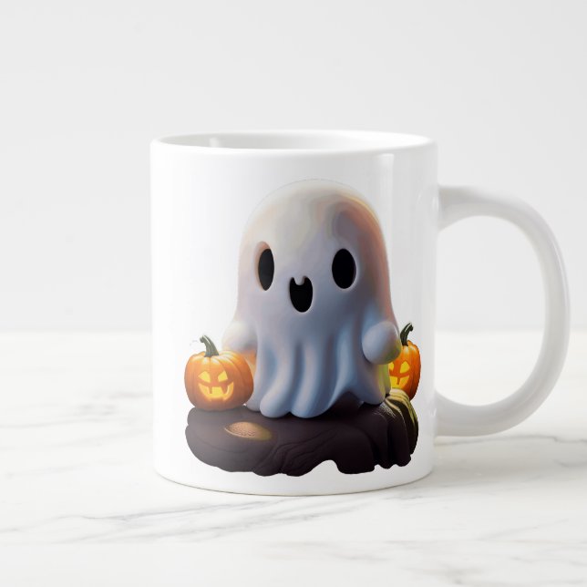 Caneca De Café Grande Bebê Fantasma Caráter de Dia das Bruxas (Direita)
