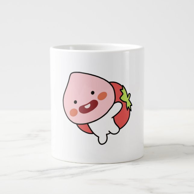 Caneca De Café Grande Bebê Macaco Bobo Apeach (Frente)
