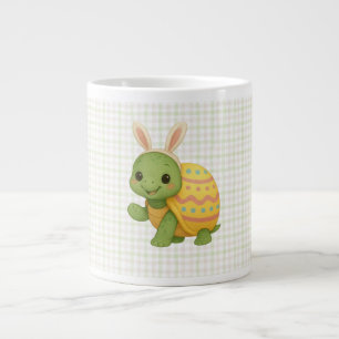 Caneca De Café Grande Bebê tartaruga fofa de Páscoa/Primavera