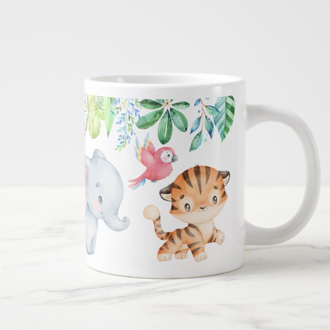 Caneca De Café Grande Bebês Cártaro Safari Crianças (Direita)