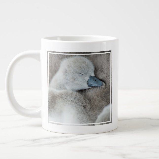 Caneca De Café Grande Bebês Mais Pobres | Bebê-Mute Swan (Esquerda)